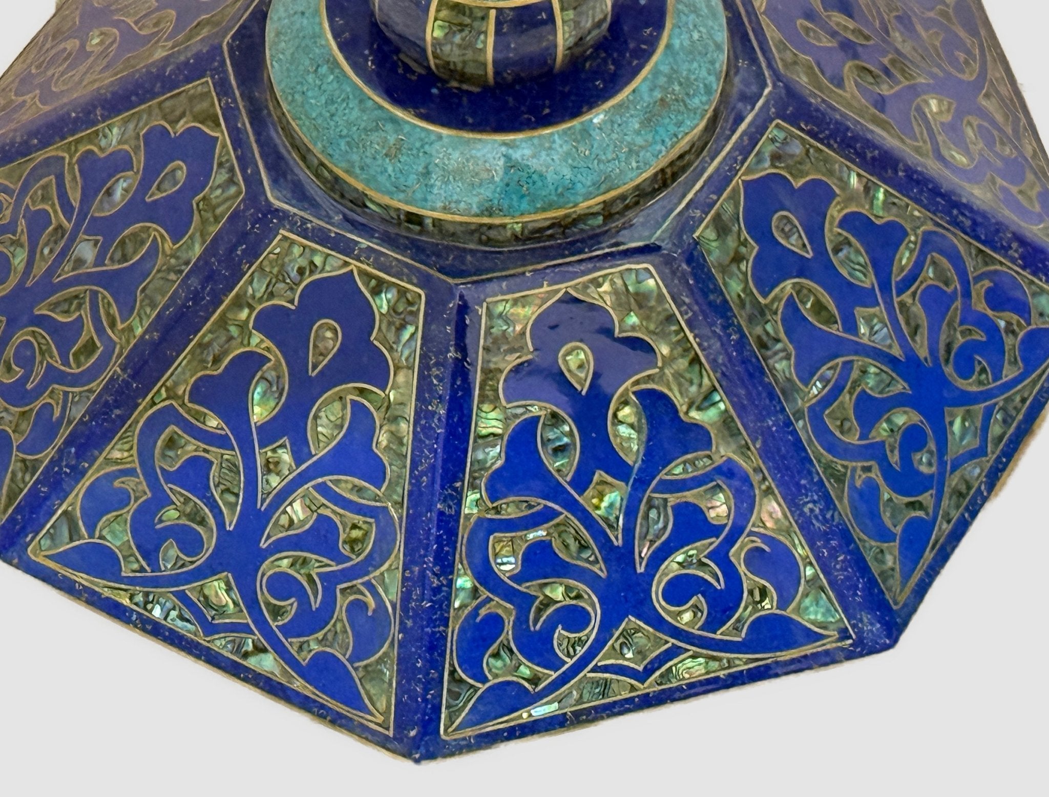 Luxury Handmade Wooden Chess Table with Mother of Pearl Inlay - Laila Hand Made Gifts