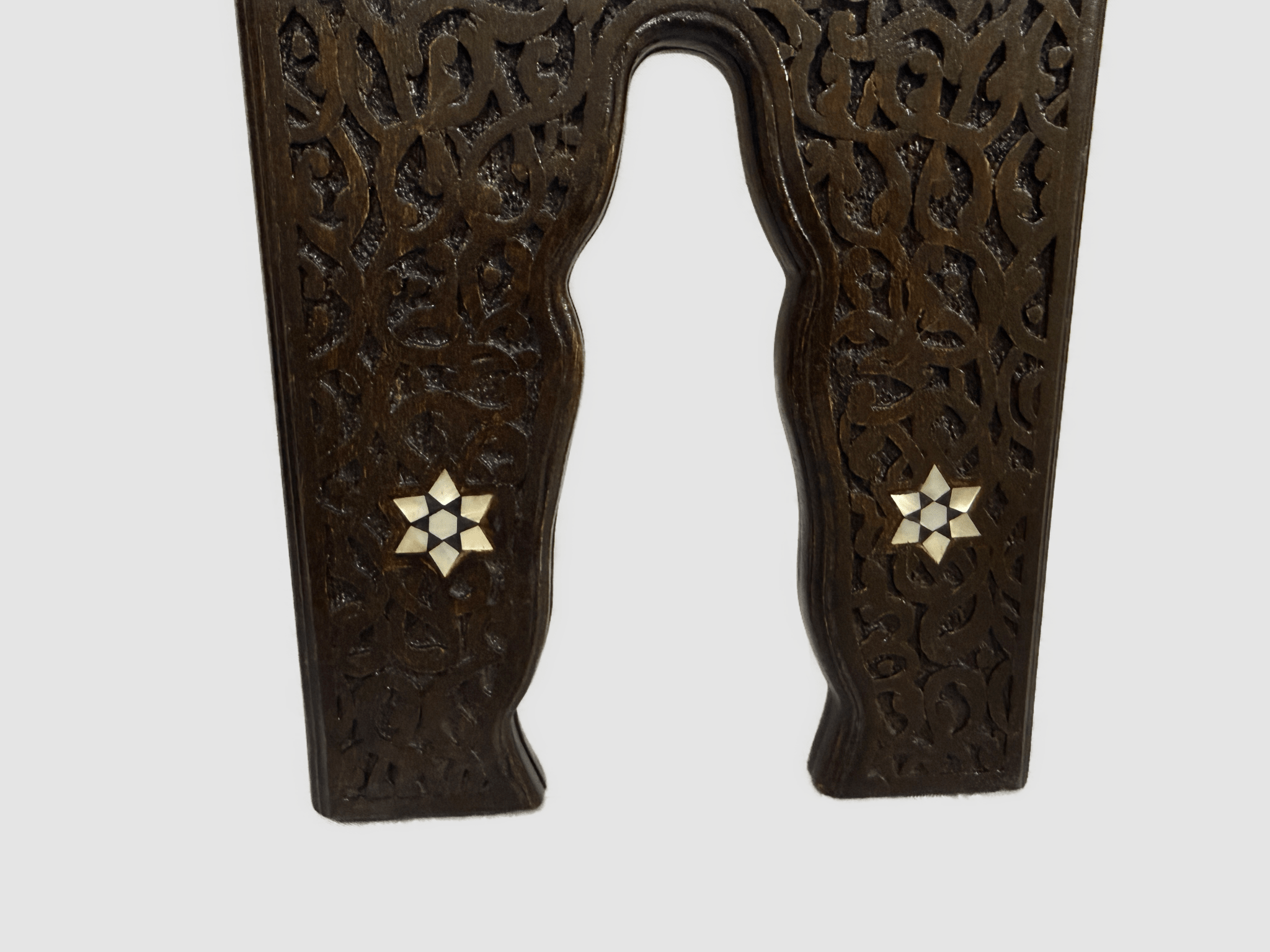 Handmade, Quran Stand, Wooden Book Stand, Islamic Home Decor, Inlaid Shell (20") - Laila Hand Made Gifts