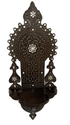 Handmade Wooden Wall Shelf with Mother of Pearl Inlay - Laila Hand Made Gifts