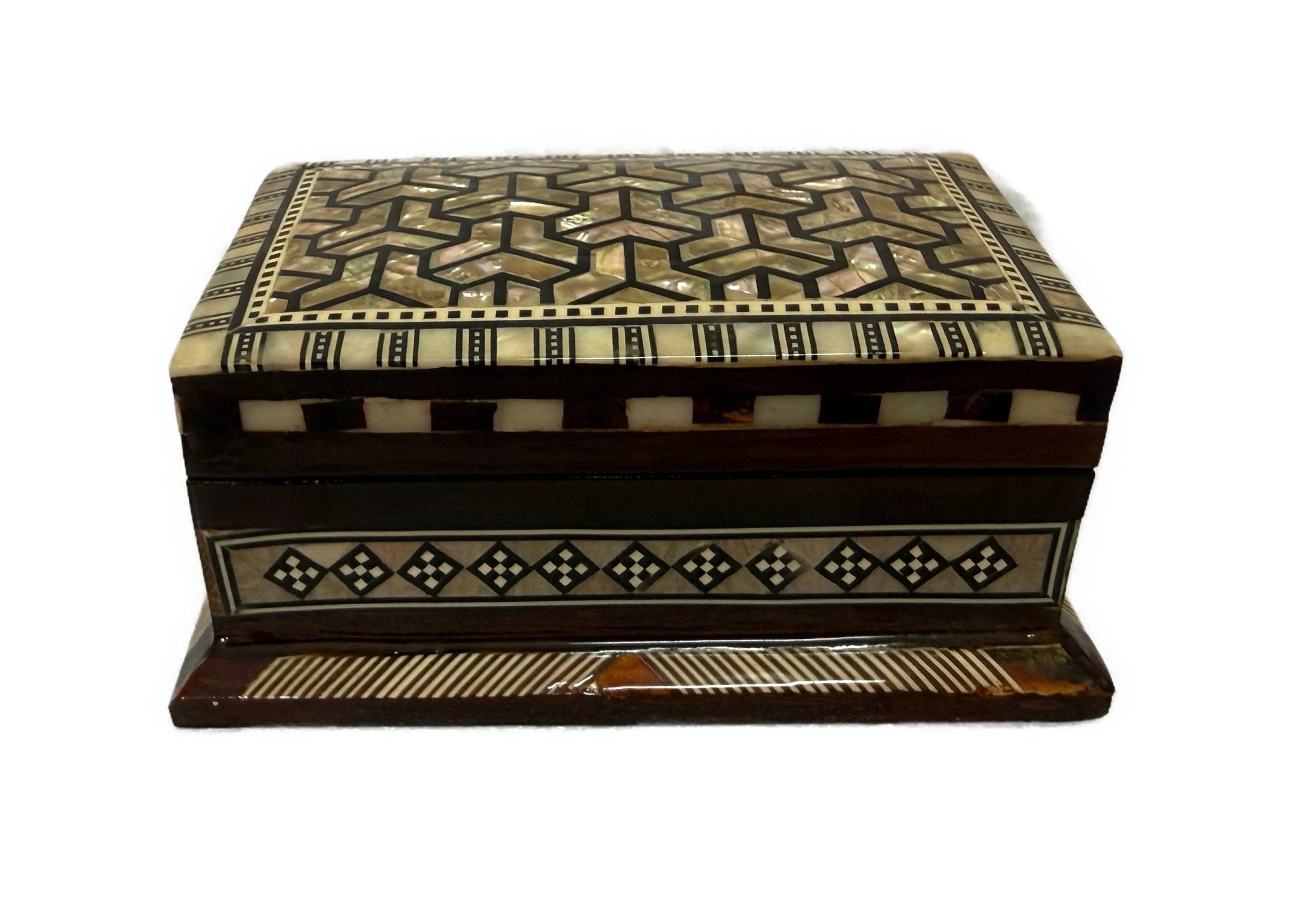 Handcrafted Mother of Pearl Keepsake Box – Luxury Wooden Jewelry Box - Laila Hand Made Gifts