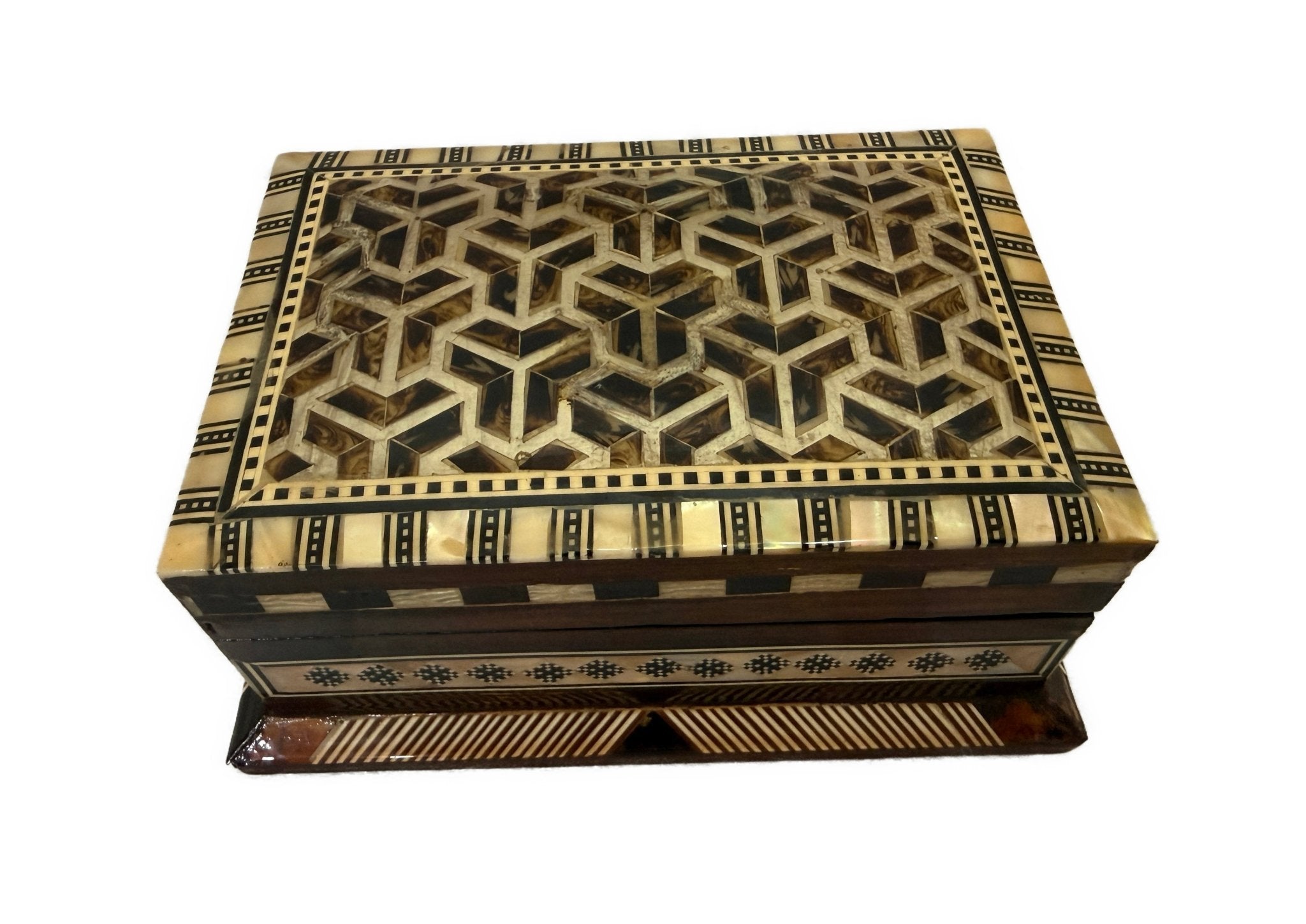 Handcrafted Mother of Pearl Keepsake Box – Luxury Wooden Jewelry Box - Laila Hand Made Gifts