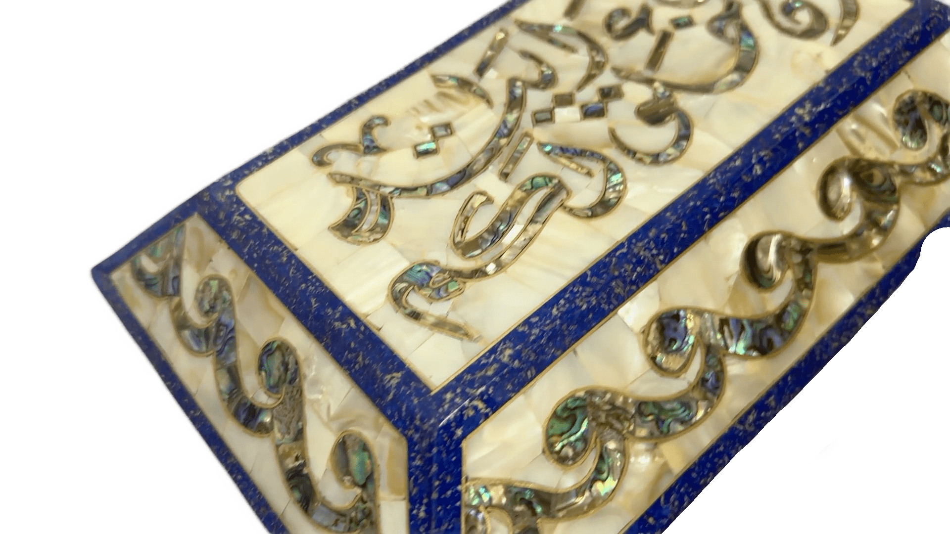 Handmade Mother of Pearl Jewelry Box with Arabic Calligraphy - Laila Hand Made Gifts