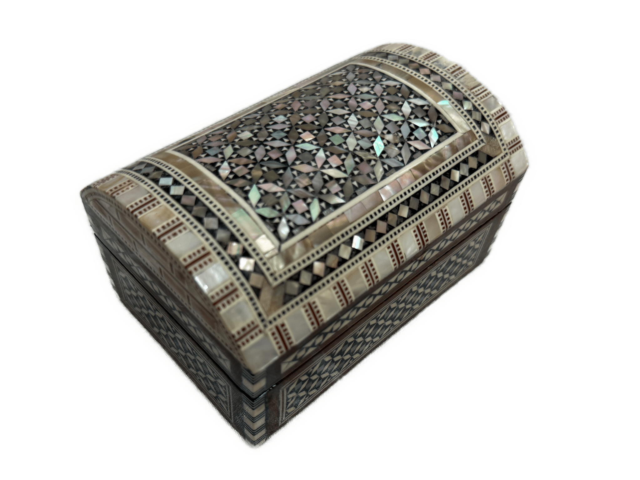 Handmade Mother of Pearl Treasure Chest Jewelry Box - Laila Hand Made Gifts