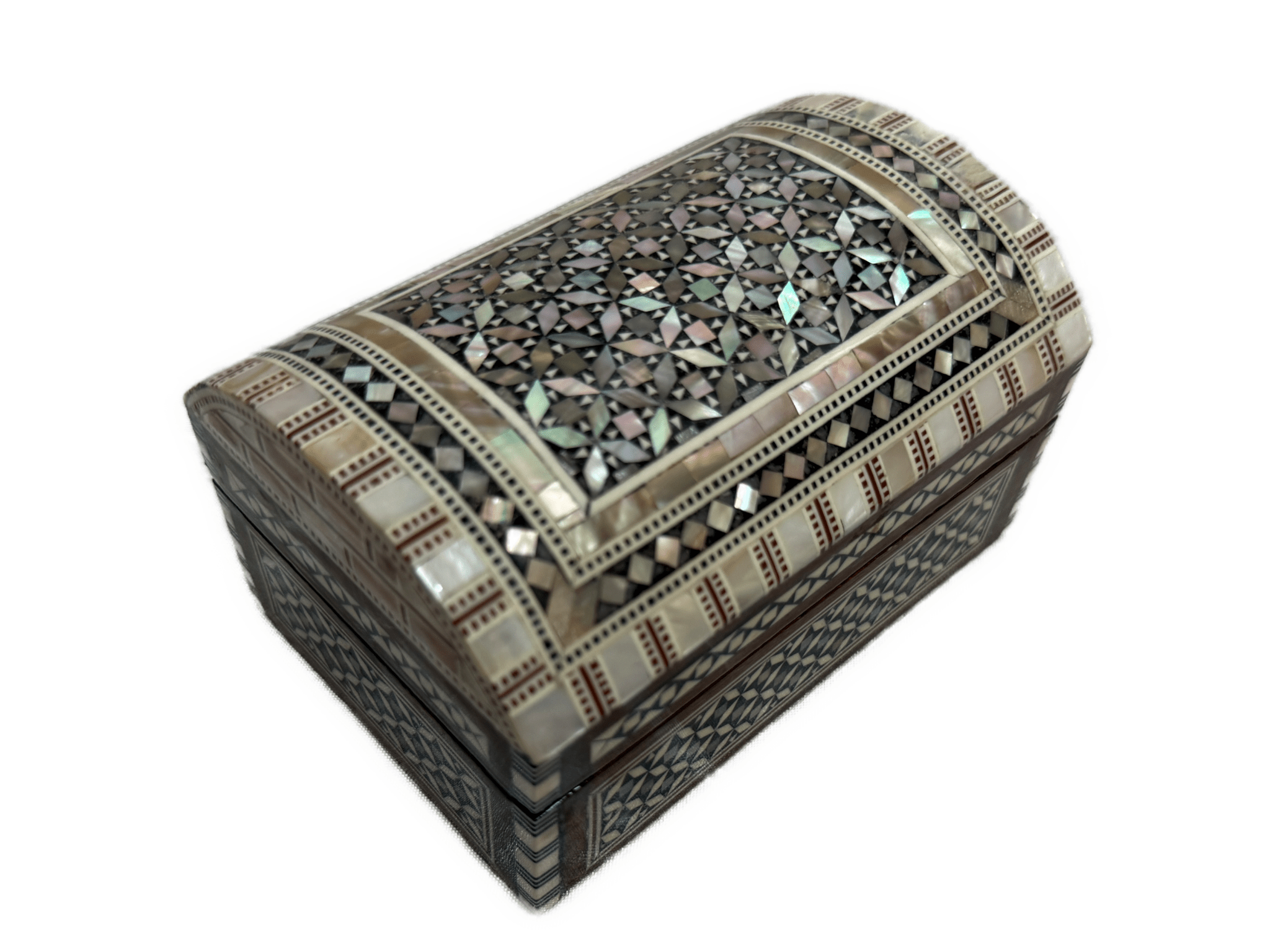 Handmade Mother of Pearl Treasure Chest Jewelry Box - Laila Hand Made Gifts