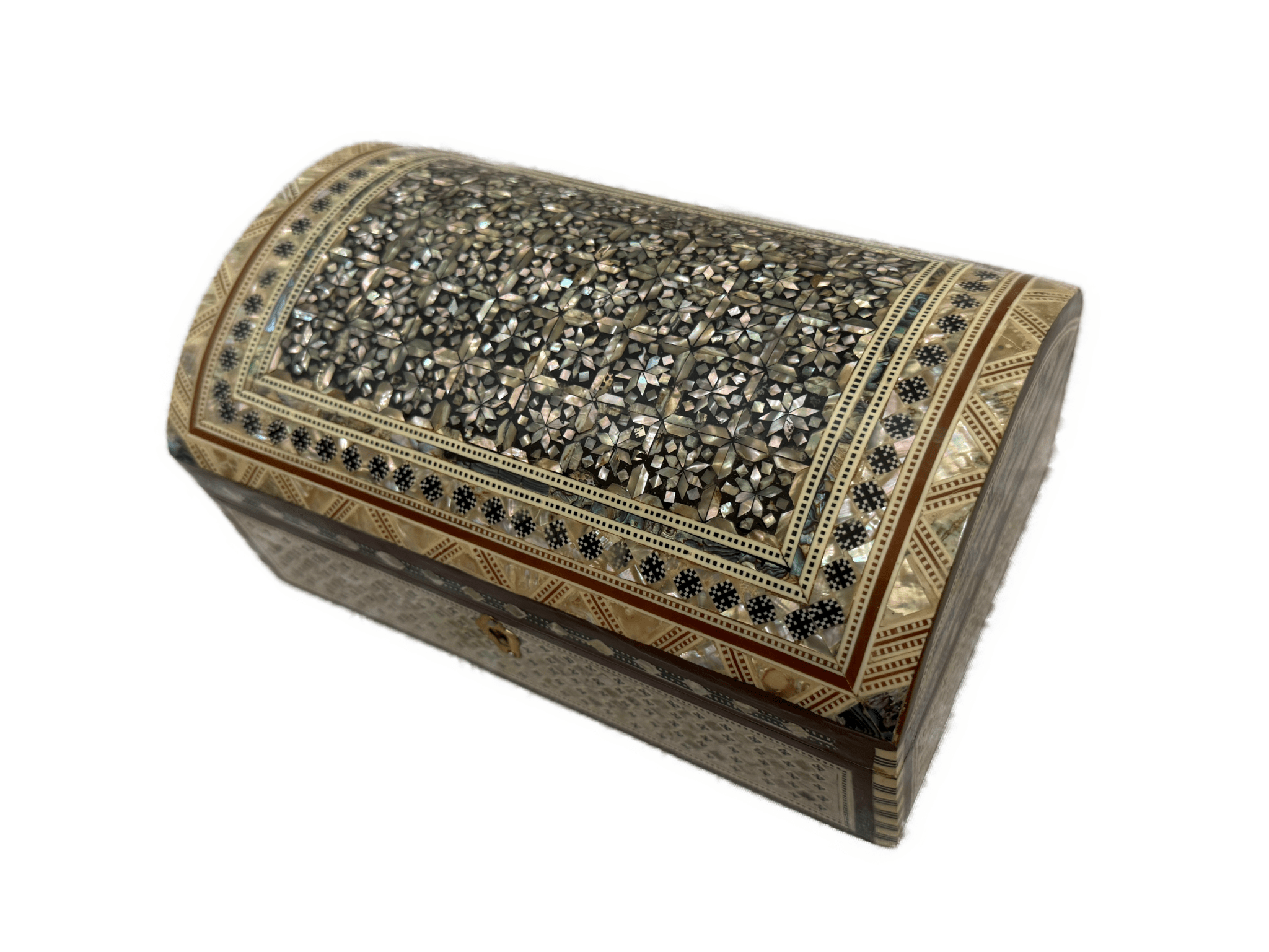 Handmade Mother of Pearl Jewelry Box Wooden Keepsake Chest - Laila Hand Made Gifts