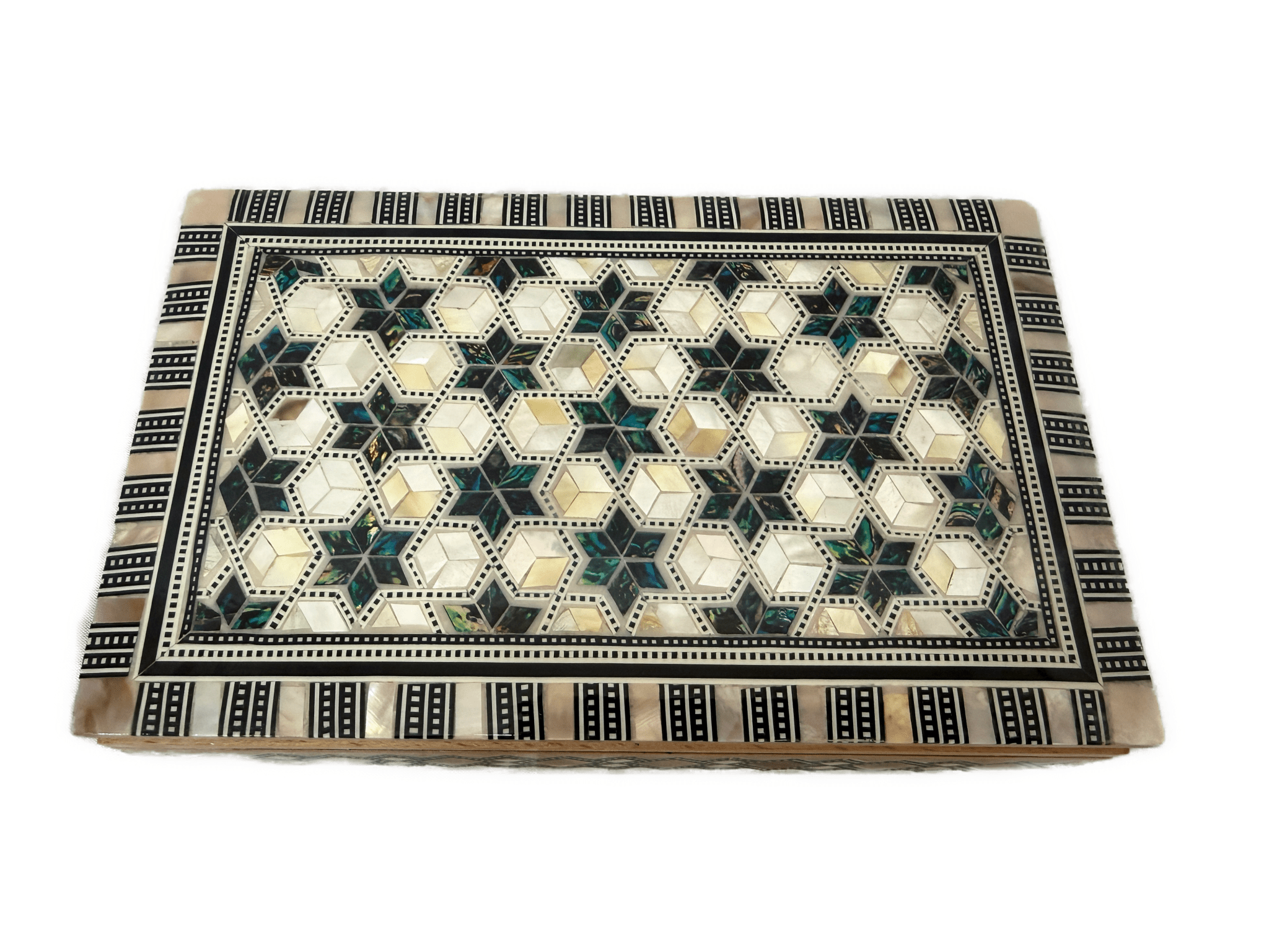 Handmade Mother of Pearl Jewelry Box – Luxury Wooden Keepsake Box - Laila Hand Made Gifts
