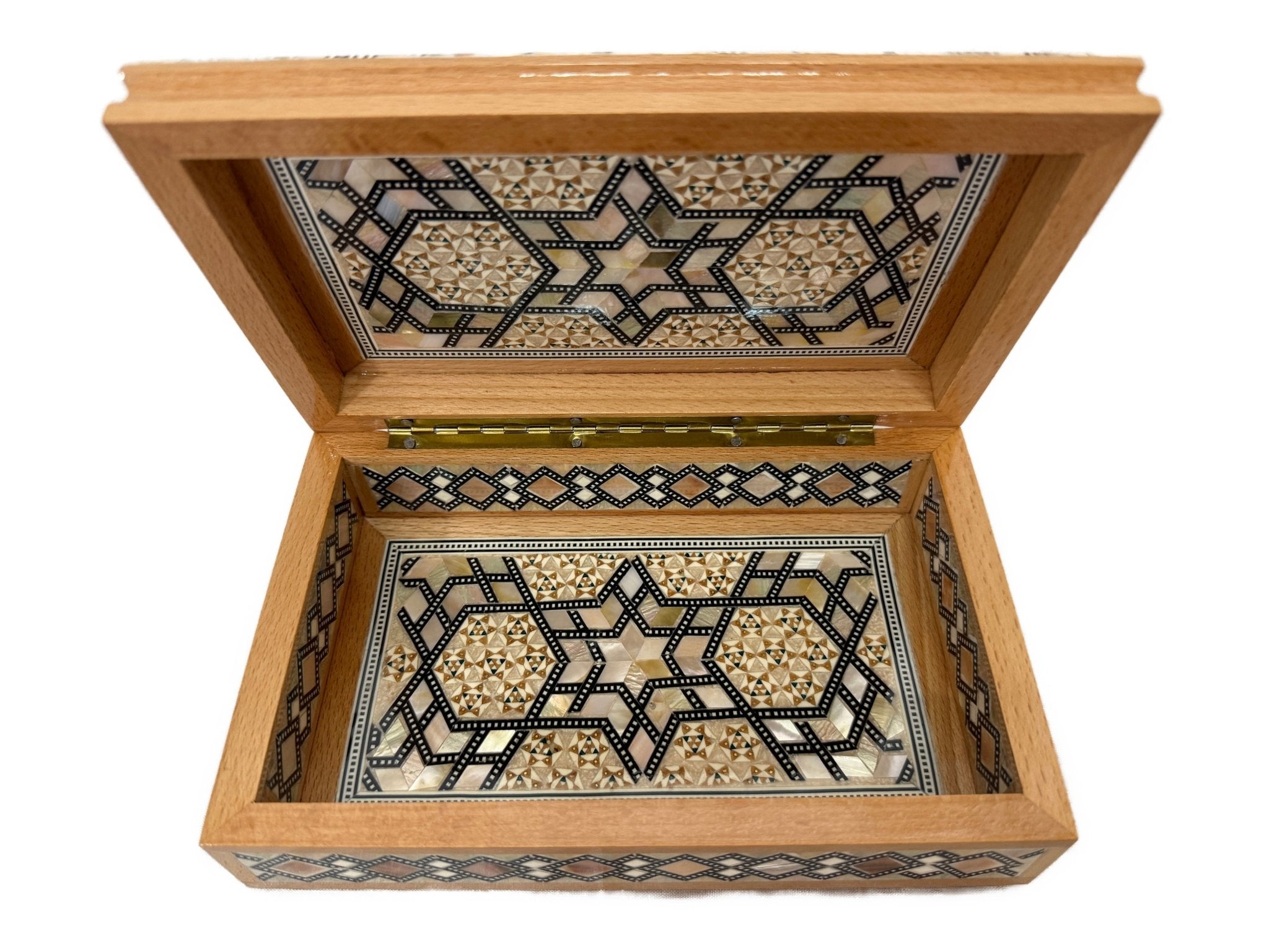 Handmade Mother of Pearl Jewelry Box – Luxury Wooden Keepsake Box - Laila Hand Made Gifts