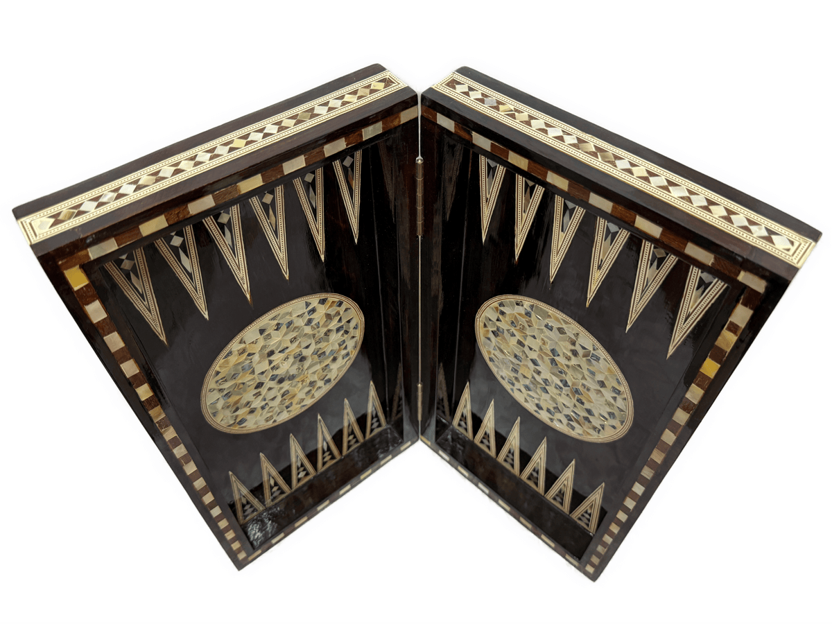 Handmade Mother of Pearl Backgammon & Chess Board | Luxury Wooden Game Set - Laila Hand Made Gifts