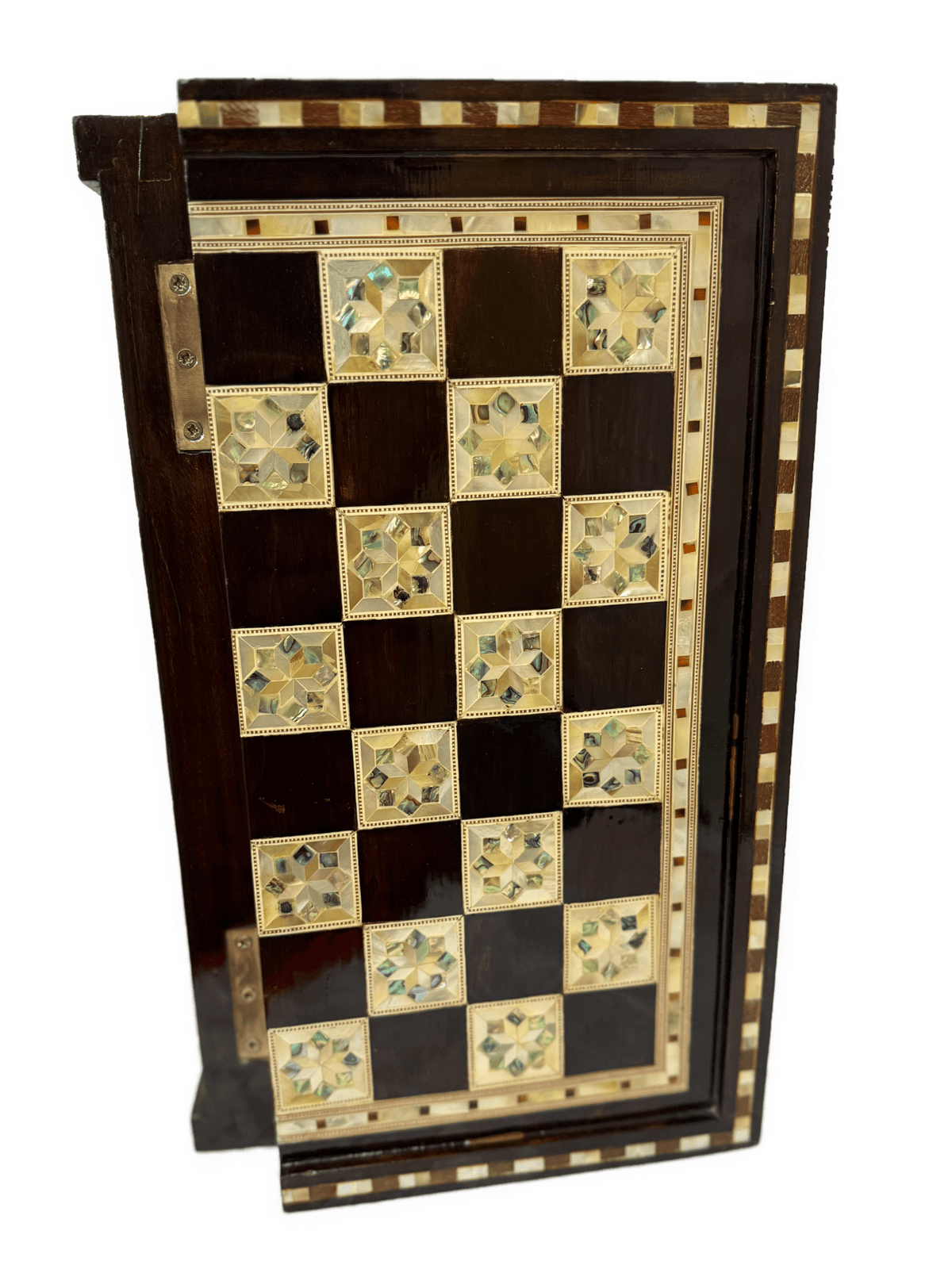 Handmade Mother of Pearl Backgammon & Chess Board | Luxury Wooden Game Set - Laila Hand Made Gifts