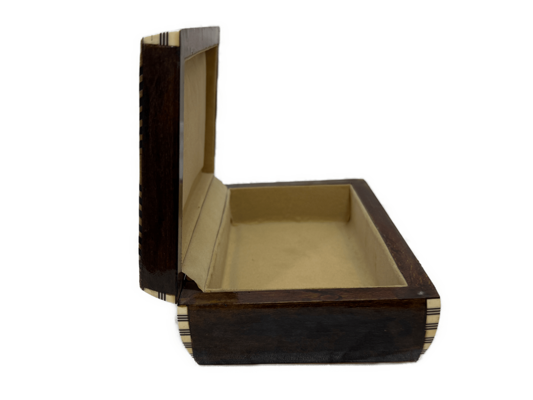 Handmade Mother of Pearl Jewelry Box | Camel Bone & Brass Inlay Wooden Keepsake Box | Luxury Egyptian Gift - Laila Hand Made Gifts