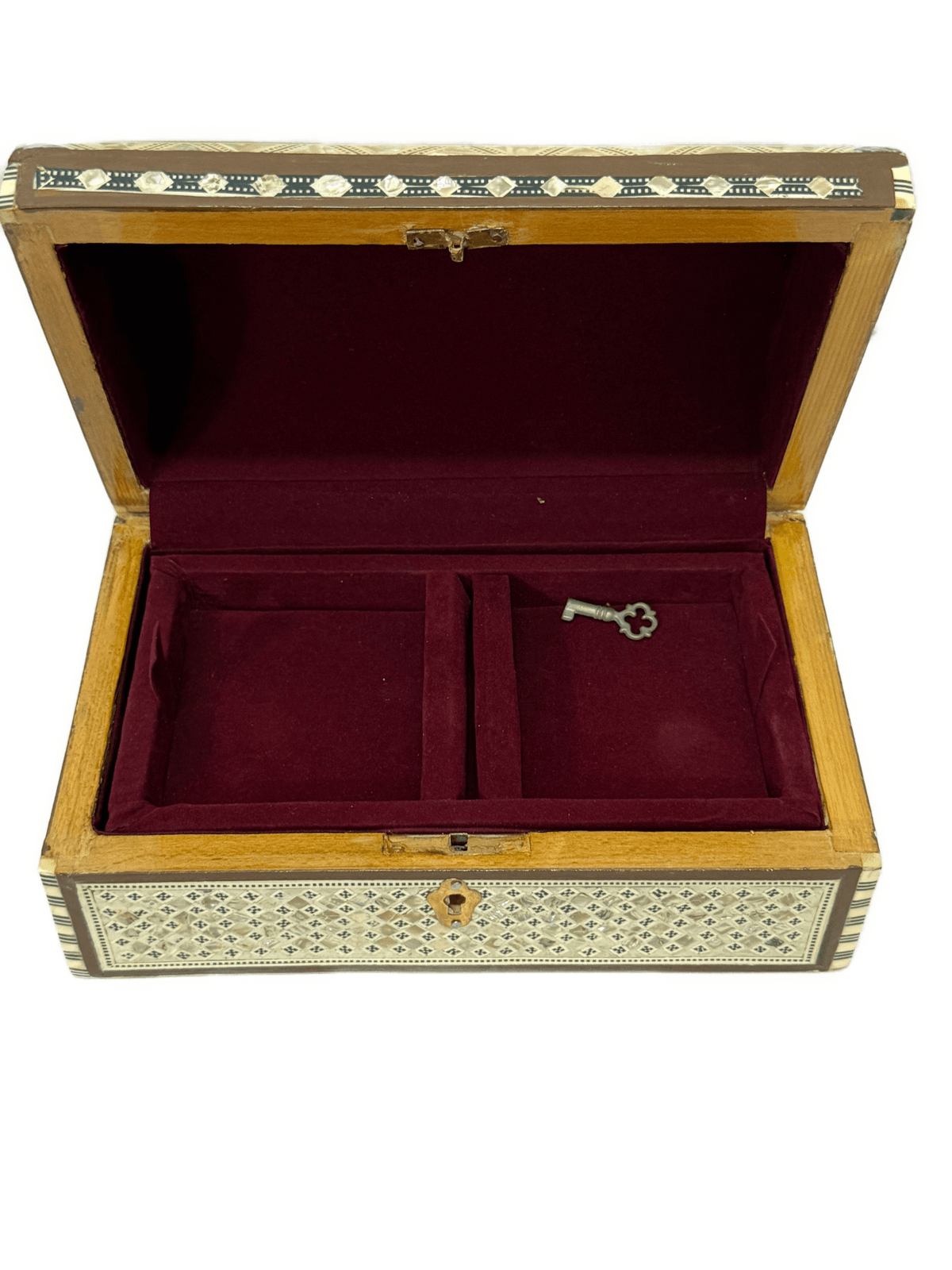 Handmade Mother of Pearl Jewelry Box – Ornate Egyptian Inlay - Laila Hand Made Gifts