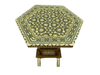 Handcrafted Inlay Side Table – Egyptian Arabesque Woodwork - Laila Hand Made Gifts