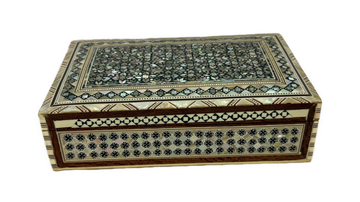 Handcrafted Mother of Pearl Jewelry Box – Egyptian Inlay Art - Laila Hand Made Gifts