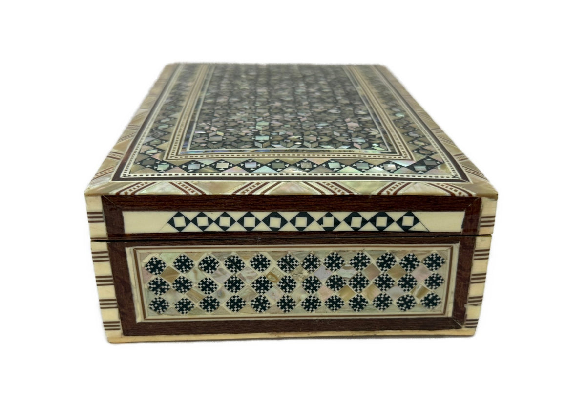 Handcrafted Mother of Pearl Jewelry Box – Egyptian Inlay Art - Laila Hand Made Gifts