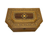 Handcrafted Wood Inlay Jewelry Box – Octagonal Marquetry - Laila Hand Made Gifts
