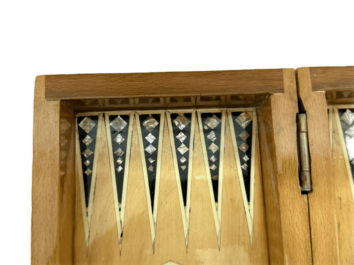 Luxury Handmade Mother of Pearl Backgammon & Chess Board | Egyptian Wooden Game Set (Copy) - Laila Hand Made Gifts