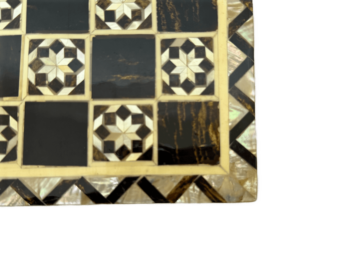Luxury Handmade Mother of Pearl Backgammon & Chess Board | Egyptian Wooden Game Set (Copy) - Laila Hand Made Gifts