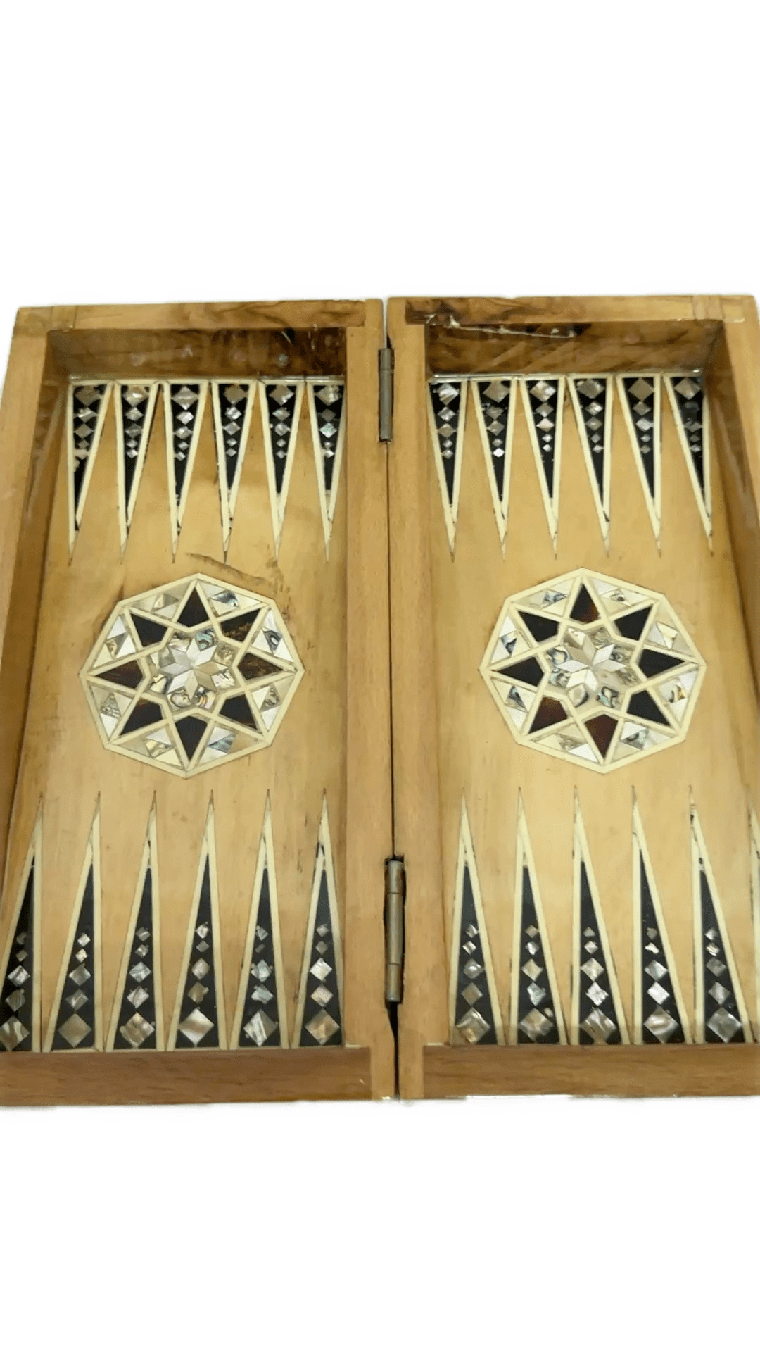 Luxury Handmade Mother of Pearl Backgammon & Chess Board | Egyptian Wooden Game Set (Copy) - Laila Hand Made Gifts