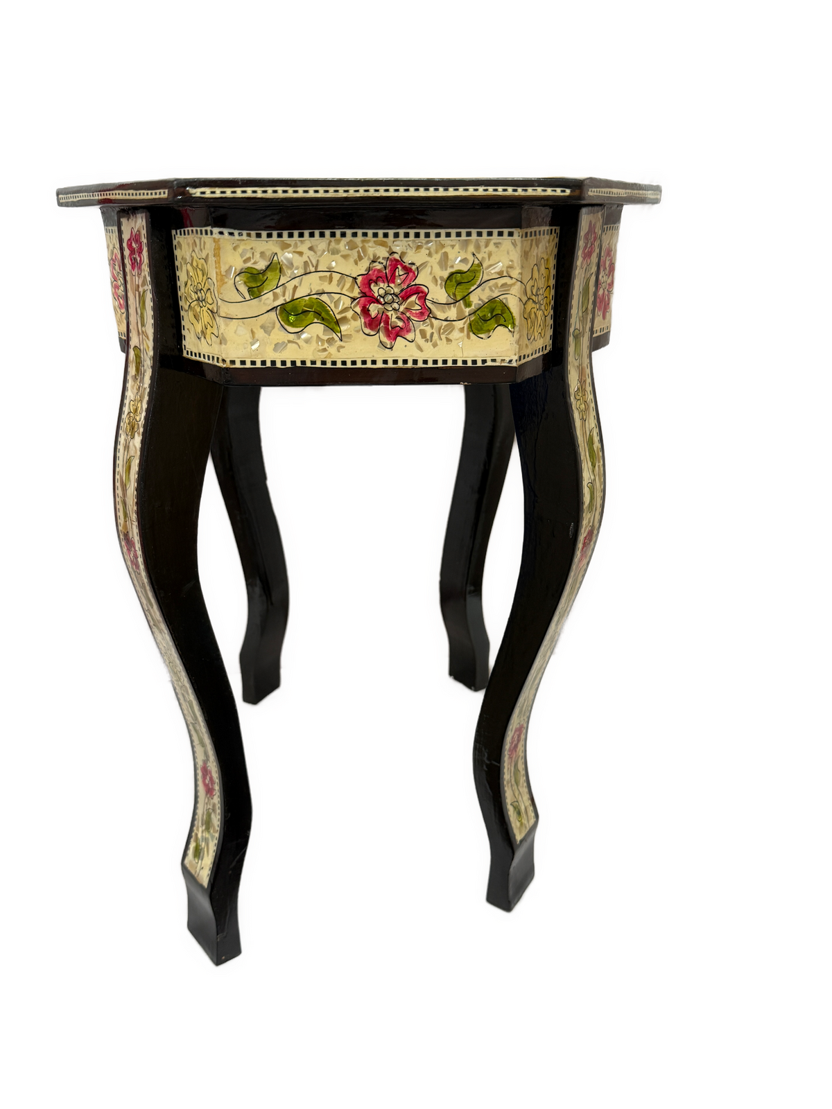 Handmade Egyptian Mother of Pearl Inlay End Table