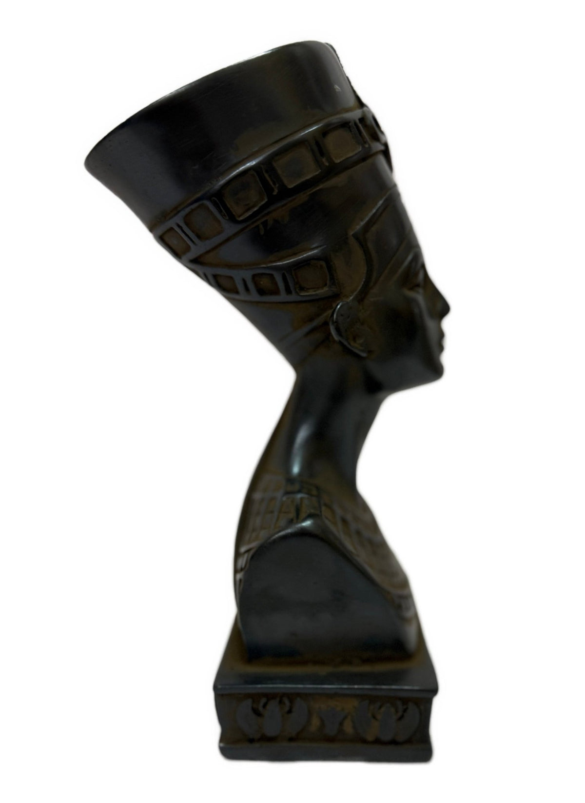 Egyptian Basalt Bust Sculpture – Ancient Egyptian Decor - Laila Hand Made Gifts