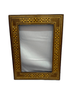 Handmade Wooden Picture Frame with Geometric Wood Inlay - Laila Hand Made Gifts