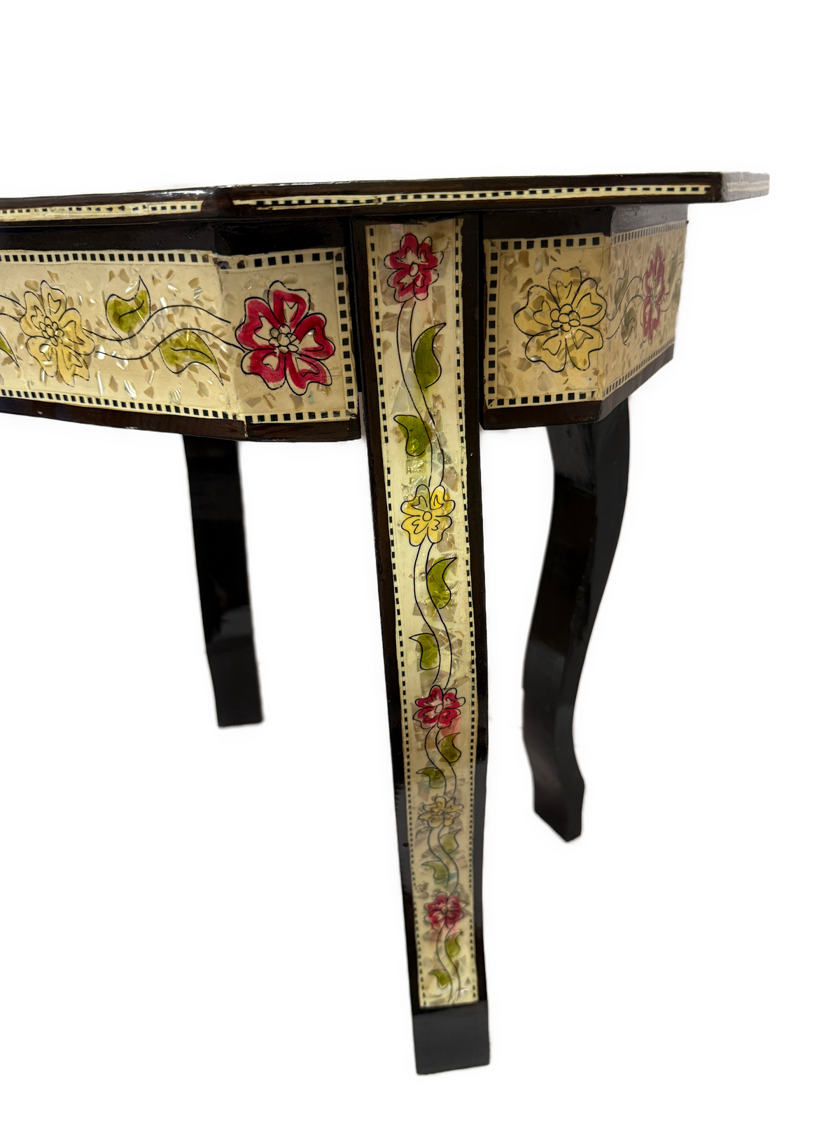 Handmade Egyptian Mother of Pearl Inlay End Table