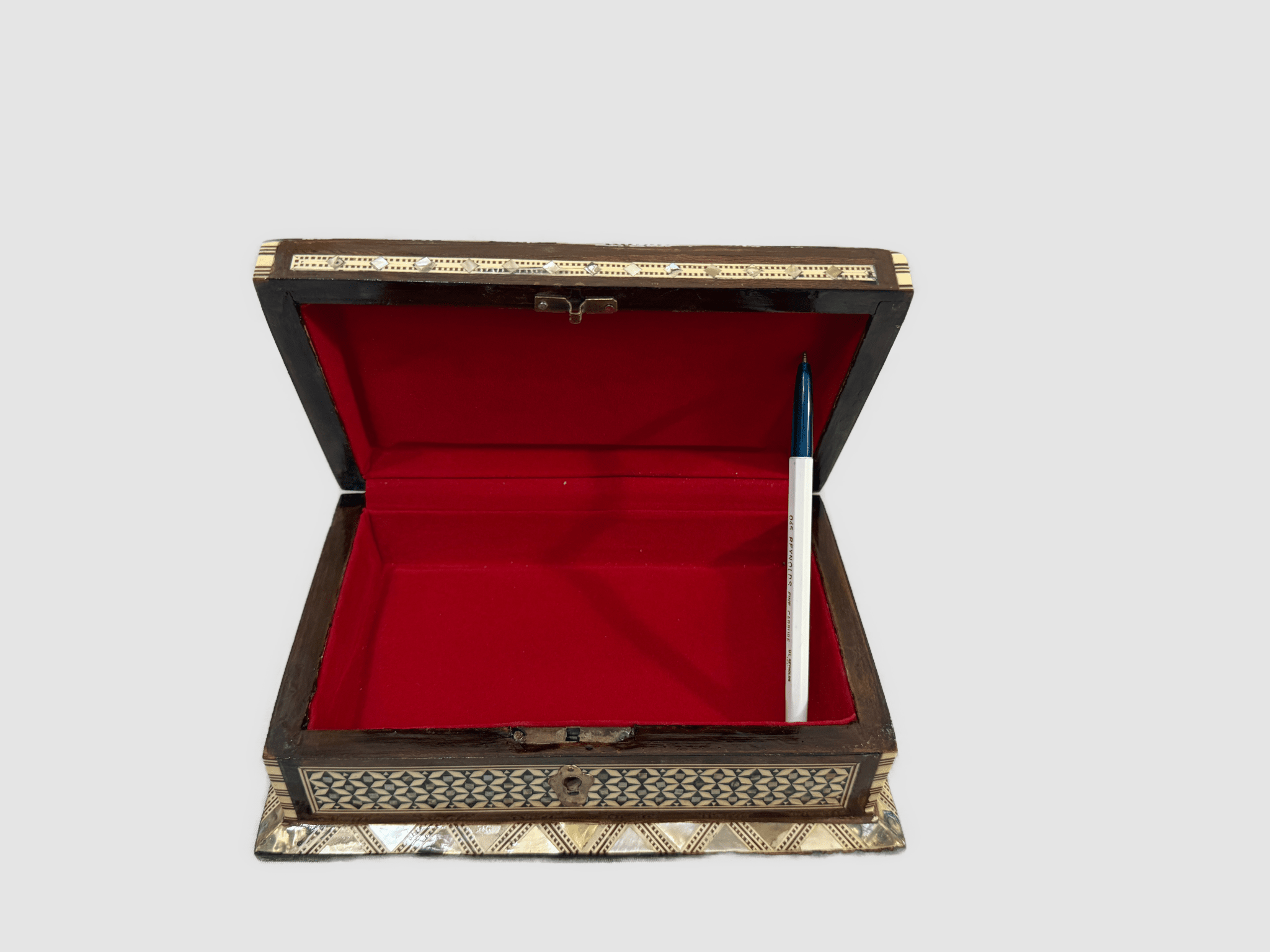 Handmade Mother of Pearl Inlay Wooden Jewelry Box – Trinket Storage – Egyptian Craft - Laila Hand Made Gifts