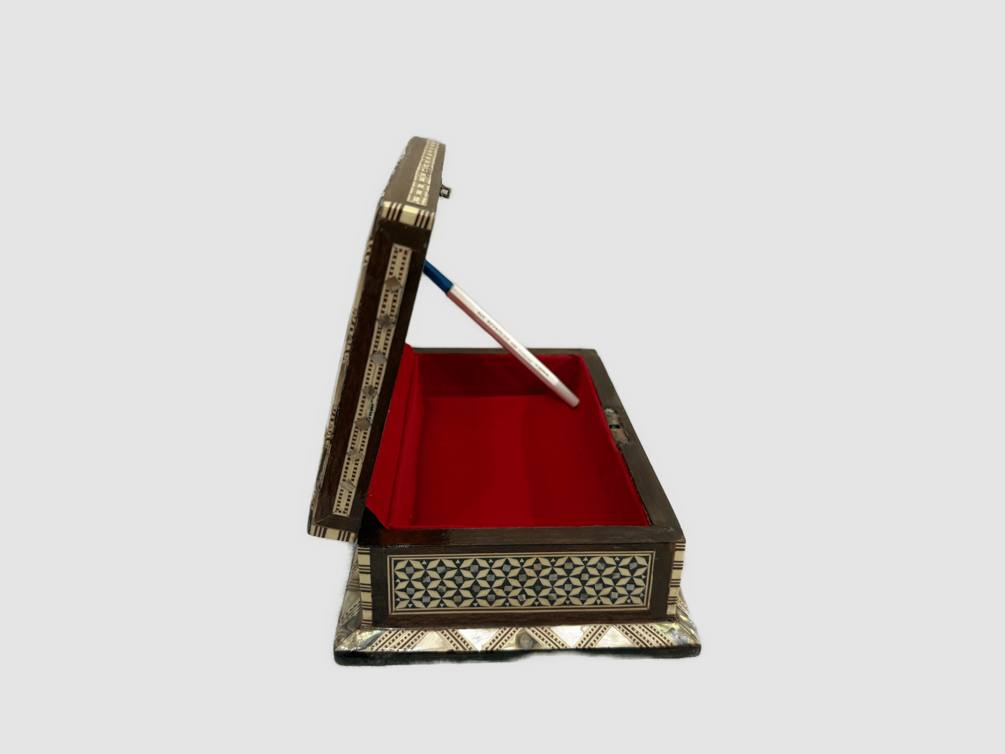 Handmade Mother of Pearl Inlay Wooden Jewelry Box – Trinket Storage – Egyptian Craft - Laila Hand Made Gifts