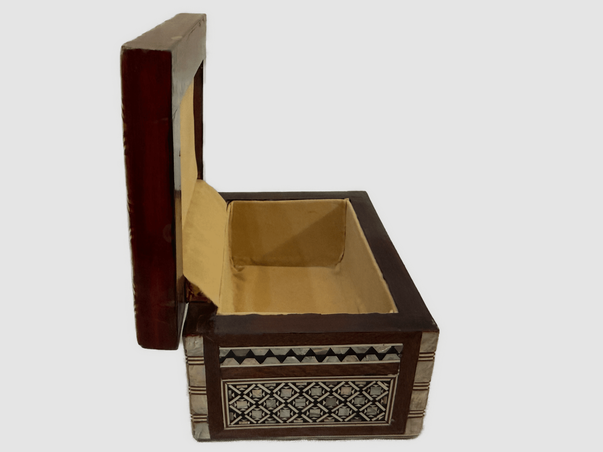 Handmade Mother of Pearl Inlay Wooden Jewelry Box – Egyptian Artisan Gift - Laila Hand Made Gifts