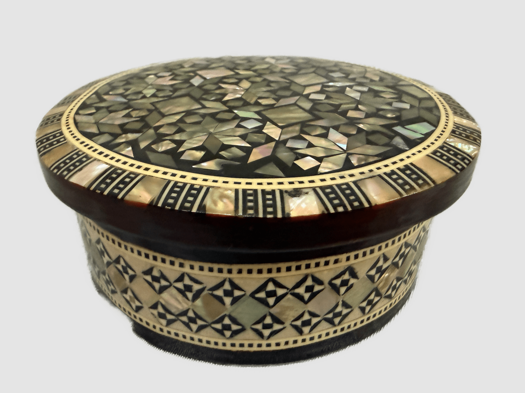 Handmade Mother of Pearl Jewelry Box – Egyptian Inlay Wooden Trinket Box - Laila Hand Made Gifts