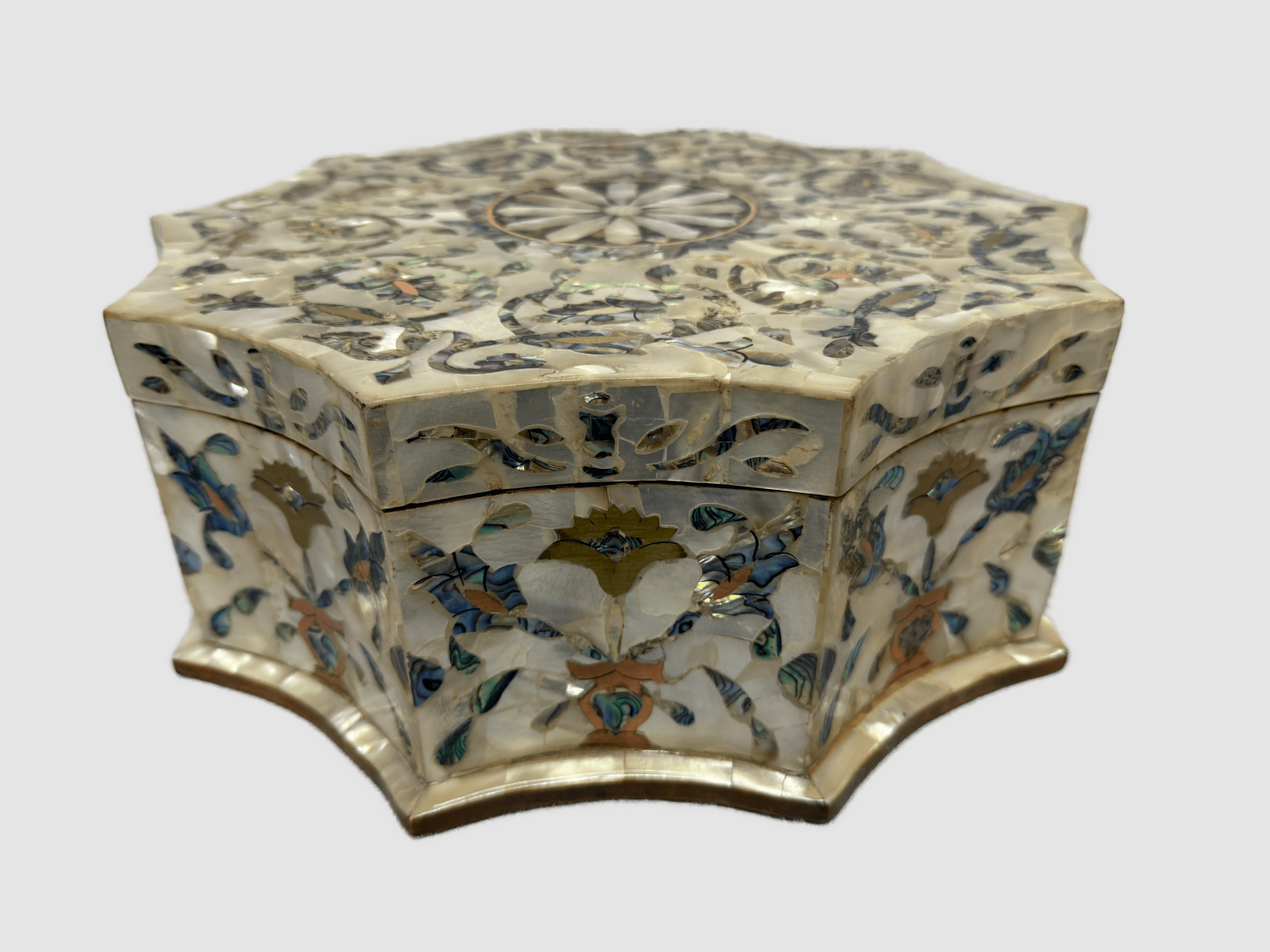 Handmade Wooden Jewelry Box with Mother of Pearl Inlay – Luxury Trinket Storage Box - Laila Hand Made Gifts