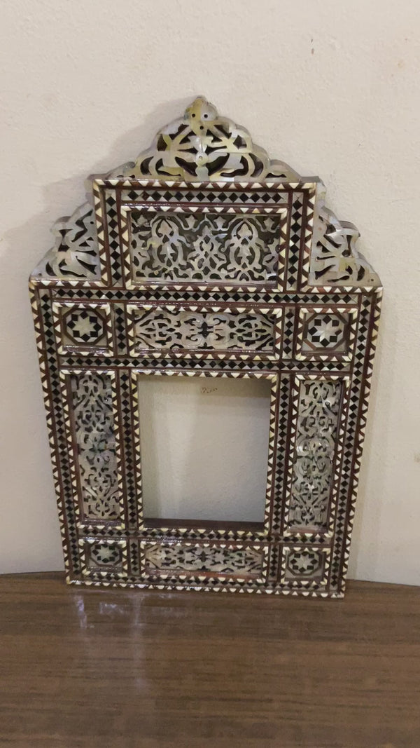 Handmade Mirror Wall Frames Decor, Art Decor Furniture, Wood Mirror Frame Inlaid