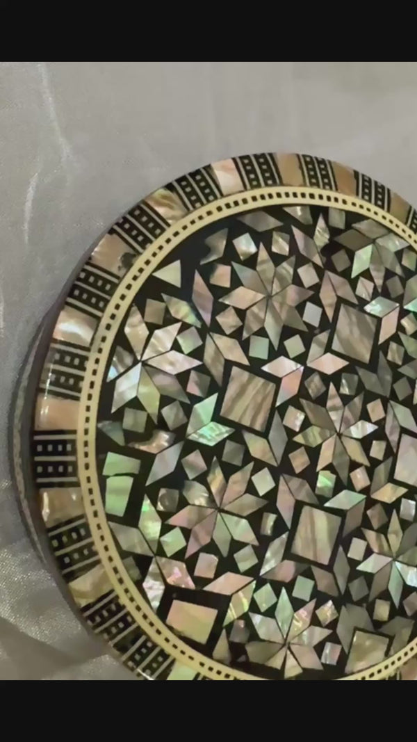 Handmade Mother of Pearl Jewelry Box Inlay / Egyptian Crafts