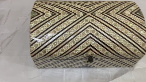 Handmade Wooden Jewelry Box Wood Trinket Storage Wood Box Mother of Pearl Inlay