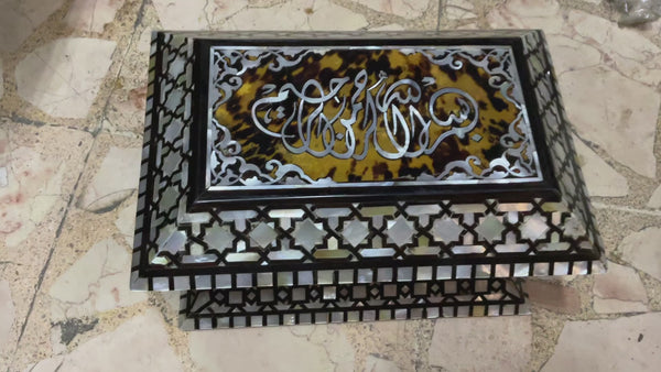 Handmade Wooden Jewelry Box Wood Trinket Storage Wood Box Mother of Pearl Inlay