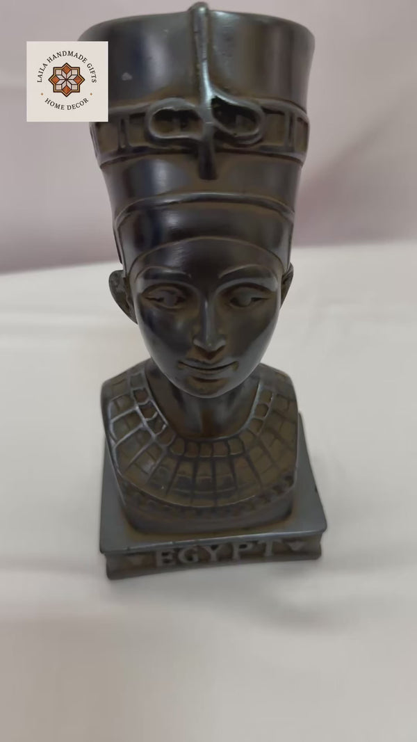 Egyptian Basalt Bust Sculpture – Ancient Egyptian Decor