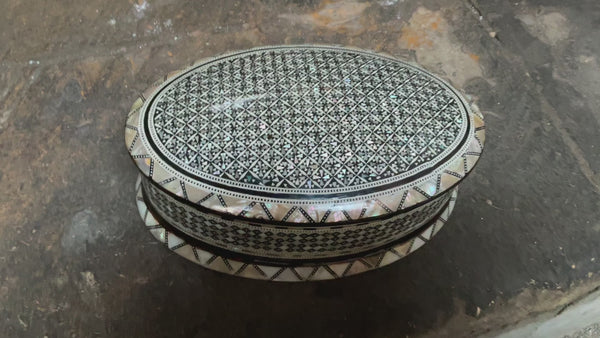 Handmade Wooden Jewelry Box Wood Trinket Storage Wood Box Mother of Pearl Inlay
