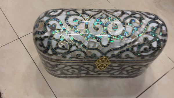 Luxury Mother of Pearl Handmade Wooden Jewelry Box
