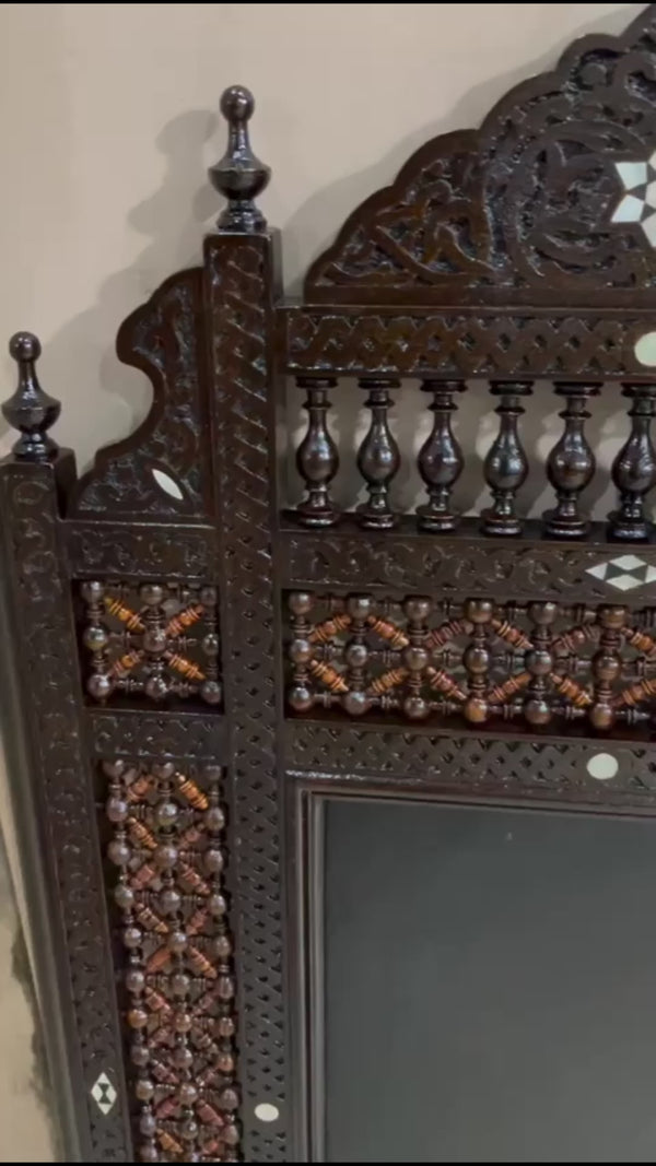 Handmade Mirror Wall Frames Decor, Art Decor Furniture, Wood Mirror Frame Inlaid