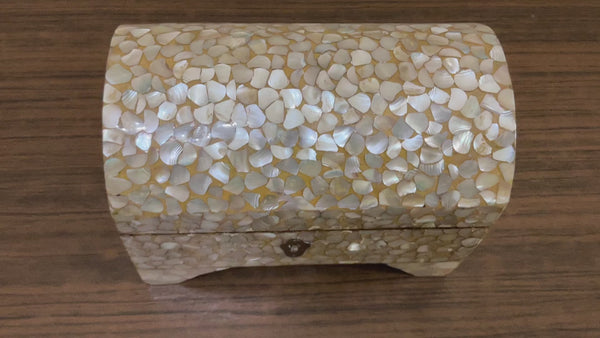 Handmade Wooden Jewelry Box Wood Trinket Storage Wood Box Mother of Pearl Inlay