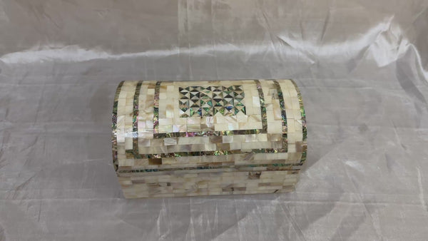 Handmade Mother of Pearl Jewelry Box – Unique Keepsake Gift