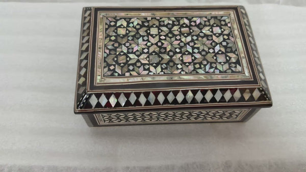 Handmade Mother of Pearl Jewelry Box – Luxury Wooden Keepsake Box